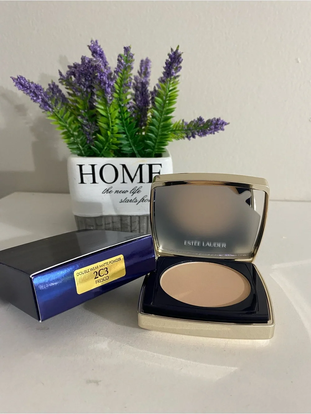 2C3 Fresco, Estee Lauder Double Wear Stay-in-Place Matte Powder Foundation, 12 g